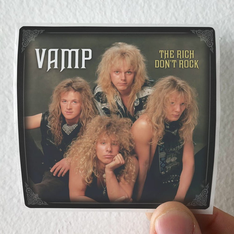 Vamp The Rich Dont Rock Album Cover Sticker Vamp The Rich Dont Rock Album Cover Sticker