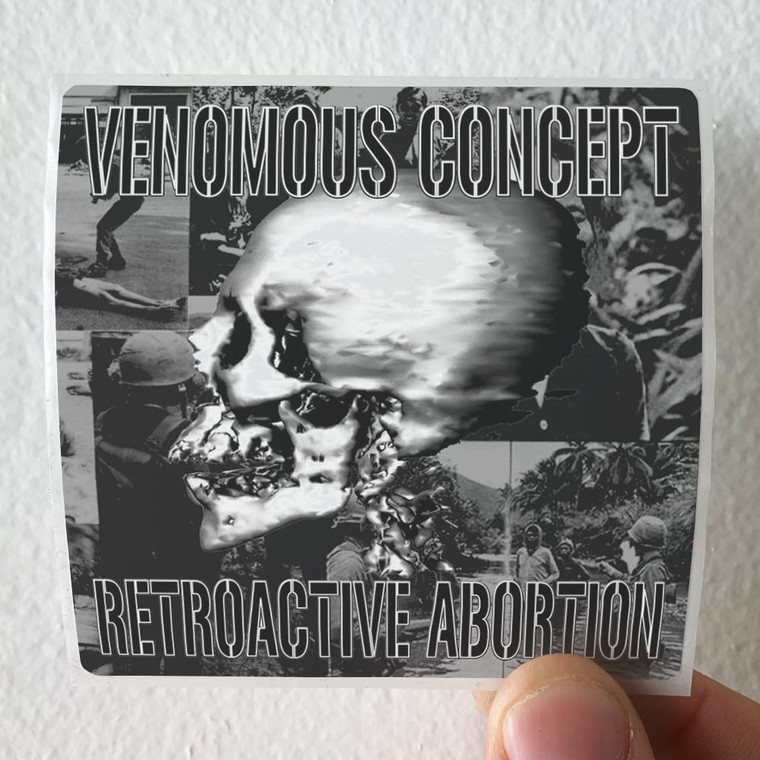 Venomous Concept Retroactive Abortion Album Cover Sticker