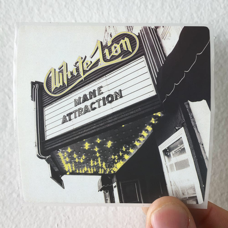 White Lion Mane Attraction 1 Album Cover Sticker