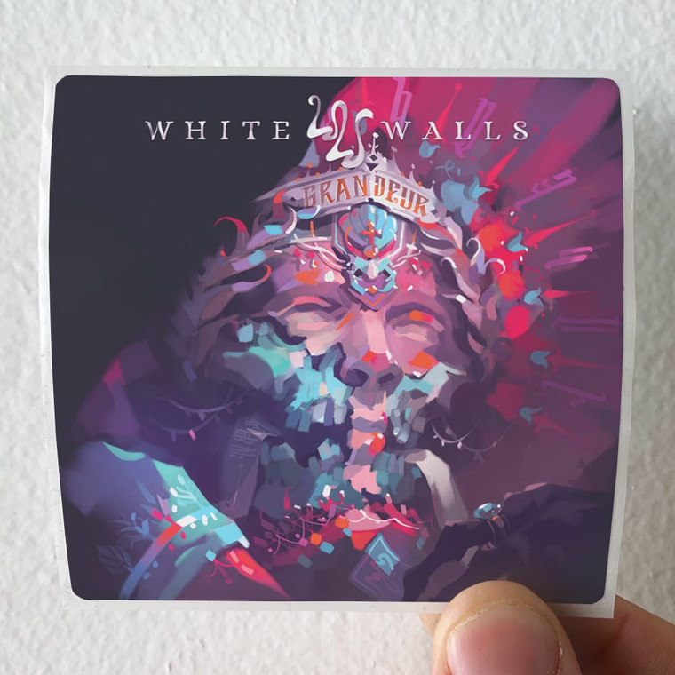 White Walls Grandeur Album Cover Sticker
