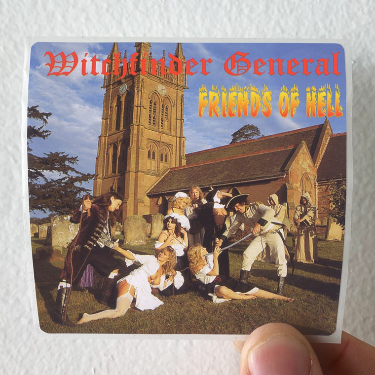 Witchfinder General Friends Of Hell Album Cover Sticker