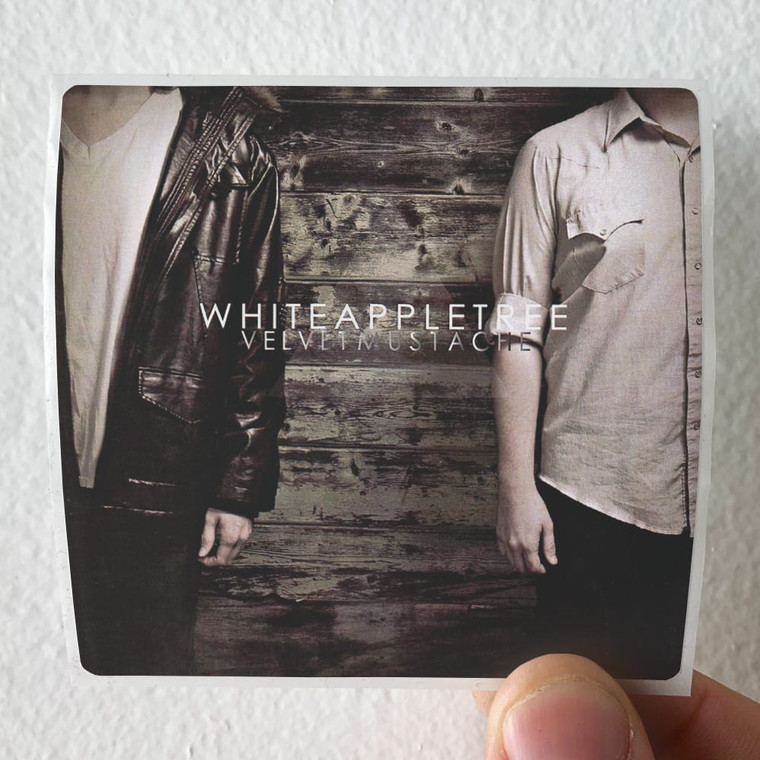 White Apple Tree Velvet Mustache Album Cover Sticker White Apple Tree Velvet Mustache Album Cover Sticker