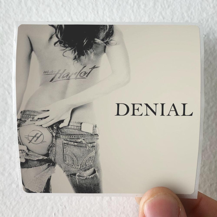 We Are Harlot Denial Album Cover Sticker