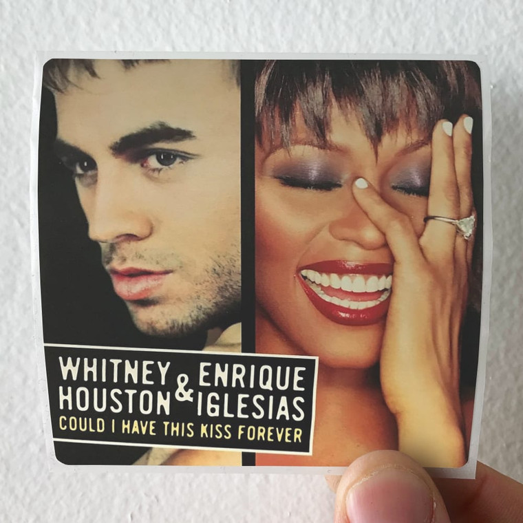 Whitney Houston Could I Have This Kiss Forever 1 Album Cover Sticker