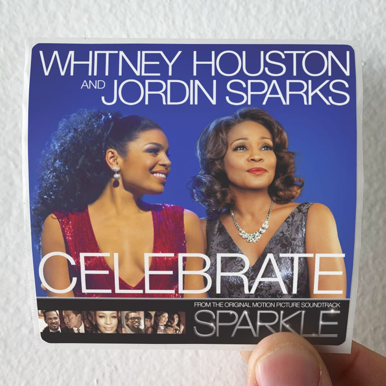 Whitney Houston Celebrate Theme From Sparkle Album Cover Sticker