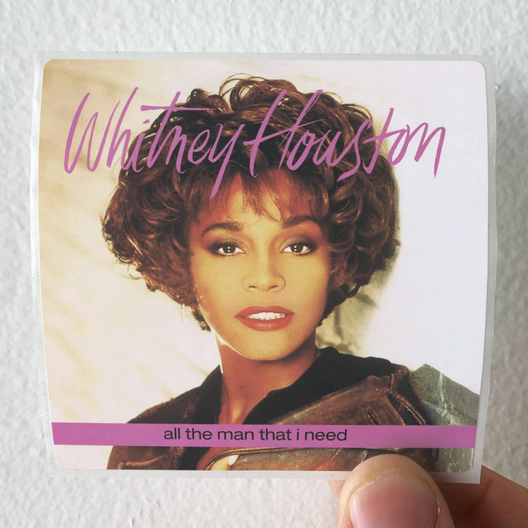 Whitney Houston All The Man That I Need Album Cover Sticker