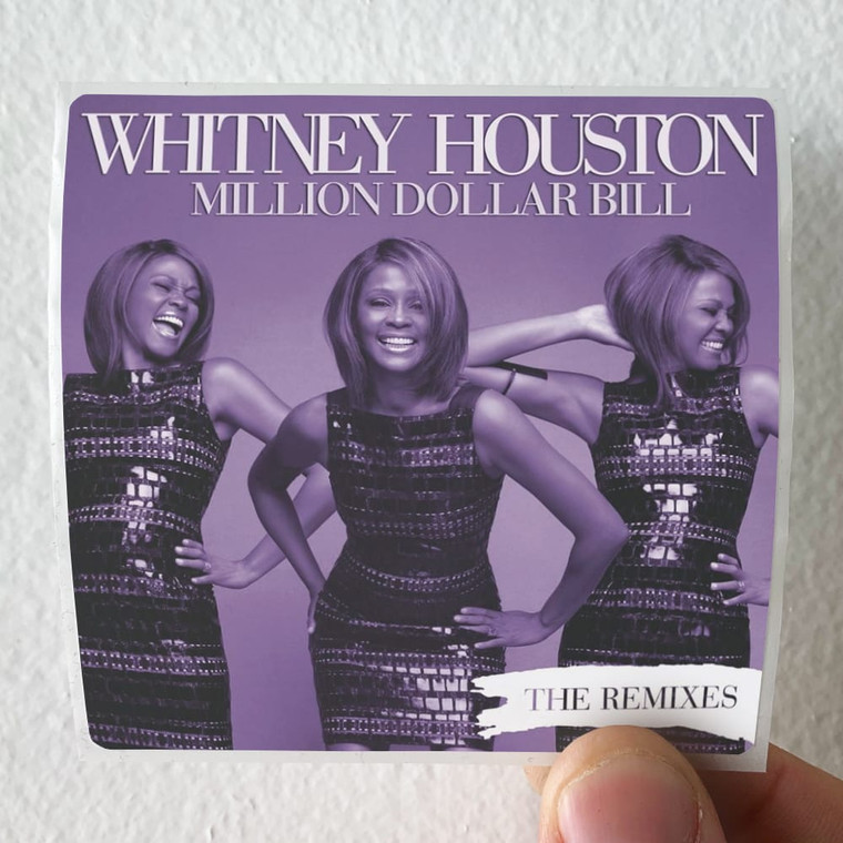 Whitney Houston Million Dollar Bill Album Cover Sticker