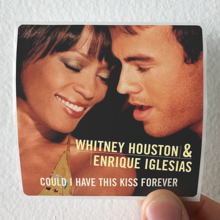 Whitney Houston Could I Have This Kiss Forever Album Cover Sticker