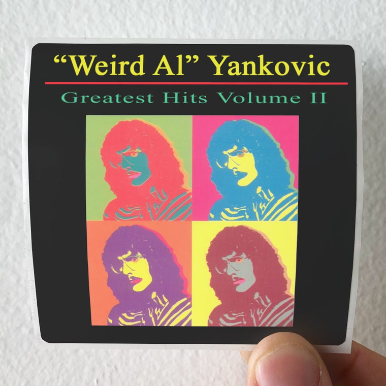 Weird Al Yankovic Greatest Hits Volume Ii Album Cover Sticker