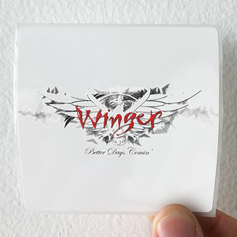 Winger Better Days Comin Album Cover Sticker