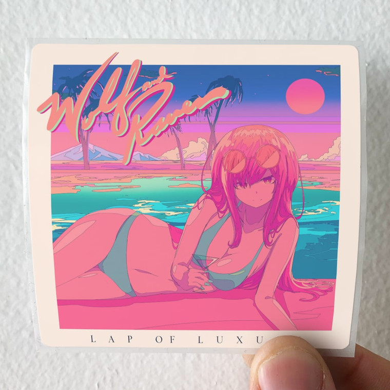 Wolf and Raven Lap Of Luxury Album Cover Sticker