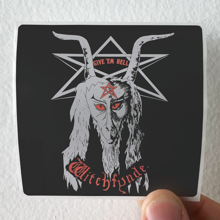Witchfynde Give Em Hell Album Cover Sticker