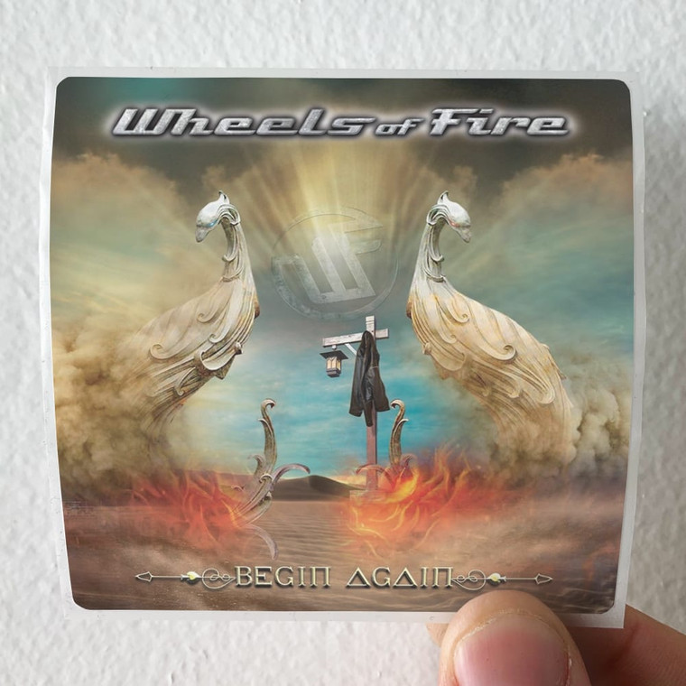 Wheels of Fire Begin Again Album Cover Sticker