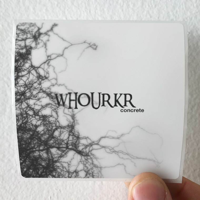 Whourkr Concrete Album Cover Sticker