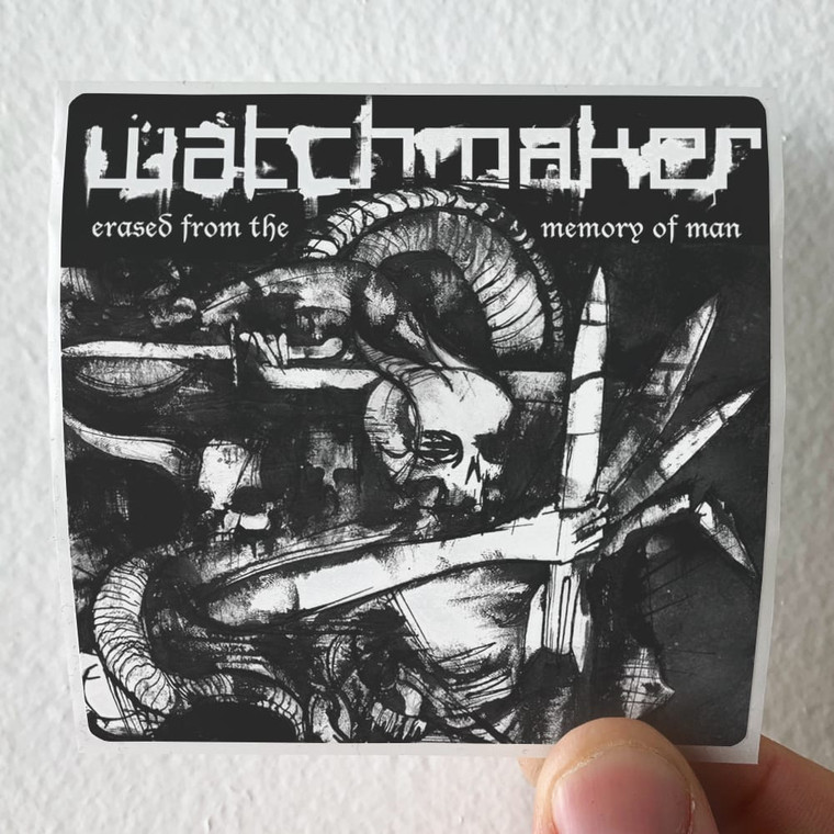 Watchmaker Erased From The Memory Of Man Album Cover Sticker