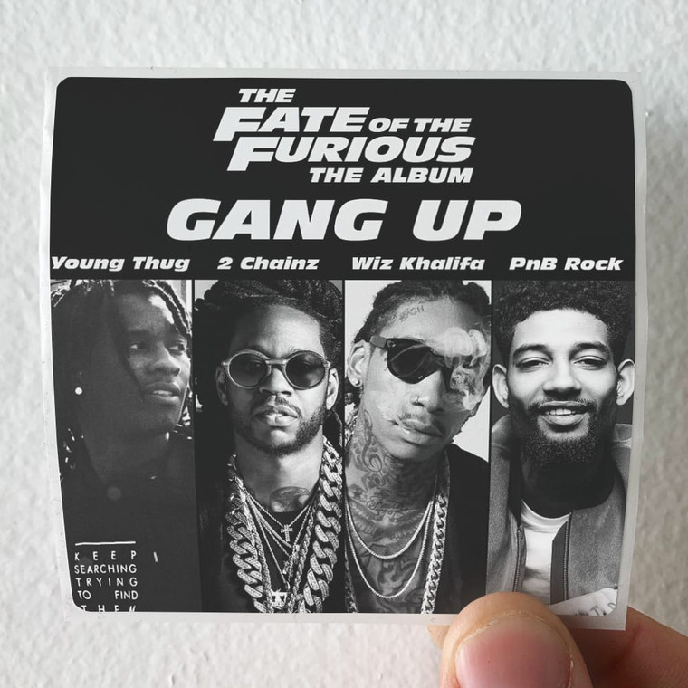 Young Thug Gang Up Album Cover Sticker