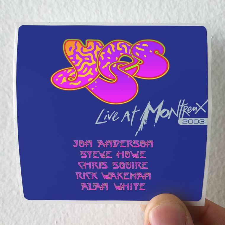 Yes Live At Montreux 2003 1 Album Cover Sticker