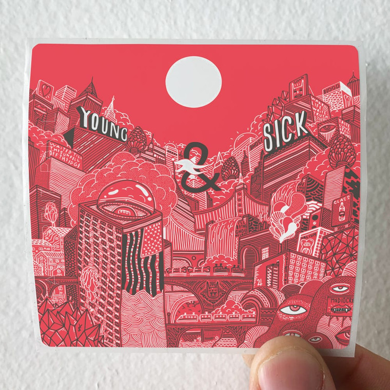 Young and Sick Young Sick Album Cover Sticker