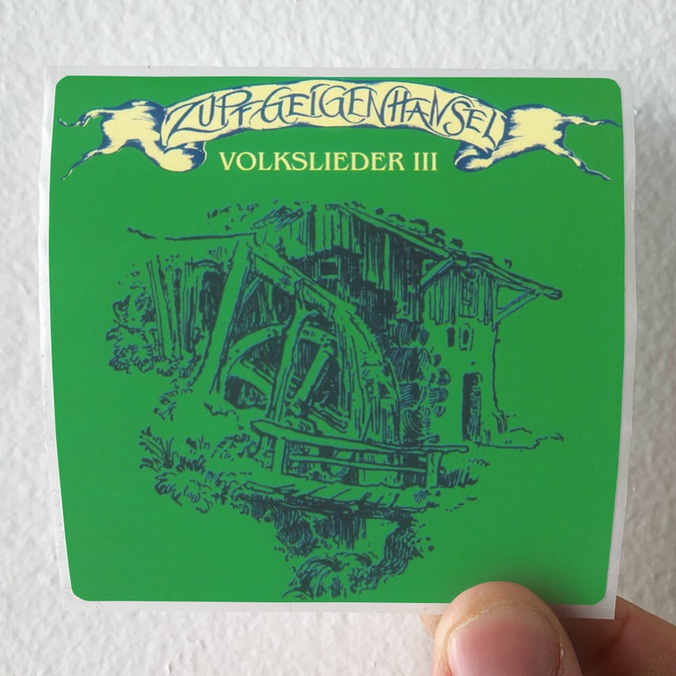 Zupfgeigenhansel Volkslieder Iii Album Cover Sticker