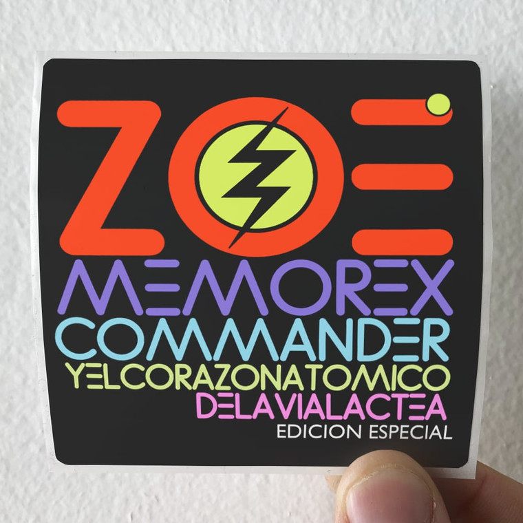 Zoe Memo Rex Commander Y El Corazn Atmico De La Va Lctea Album Cover Sticker