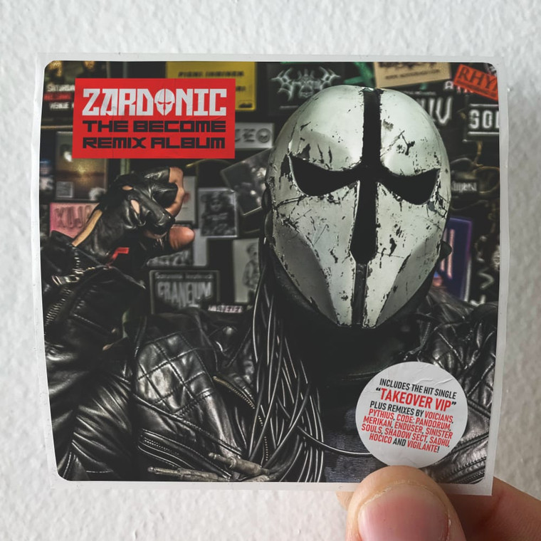 Zardonic The Become Remix Album Album Cover Sticker