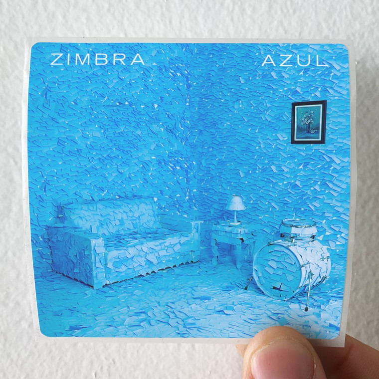 Zimbra Azul Album Cover Sticker