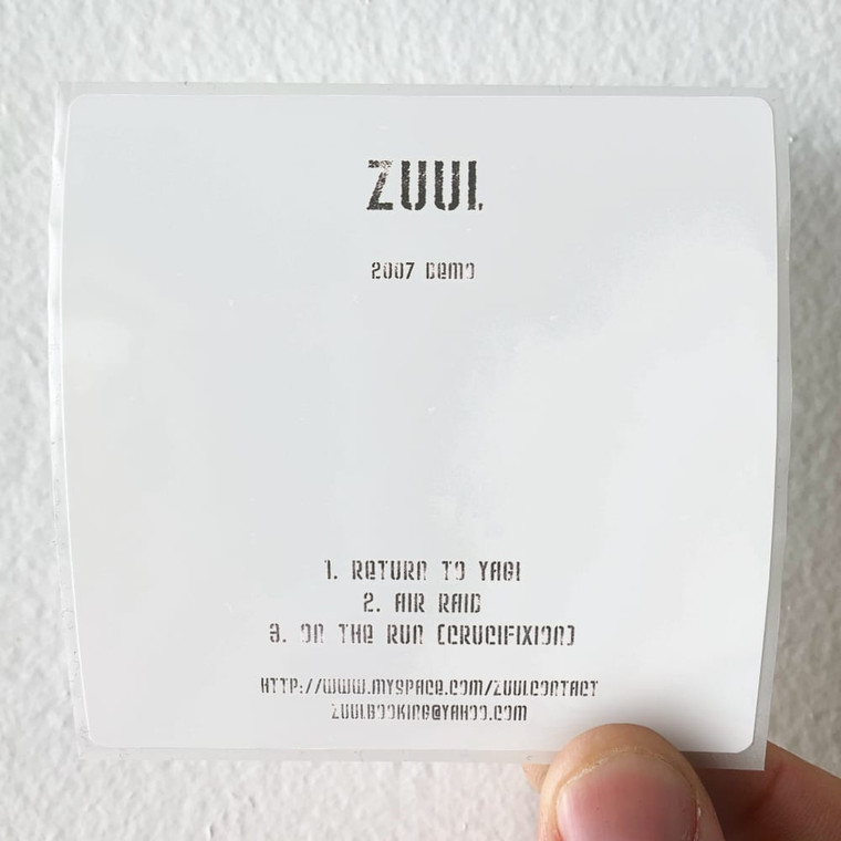 Zuul 2007 Demo Album Cover Sticker