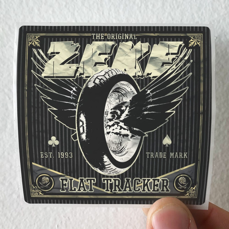 Zeke Flat Tracker 1 Album Cover Sticker