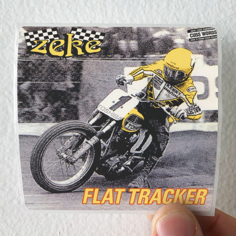 Zeke Flat Tracker Album Cover Sticker