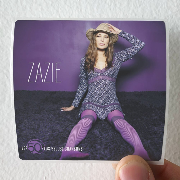 Zazie Les 50 Plus Belles Chansons Album Cover Sticker