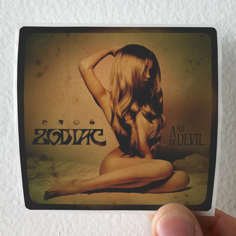 Zodiac A Bit Of Devil Album Cover Sticker