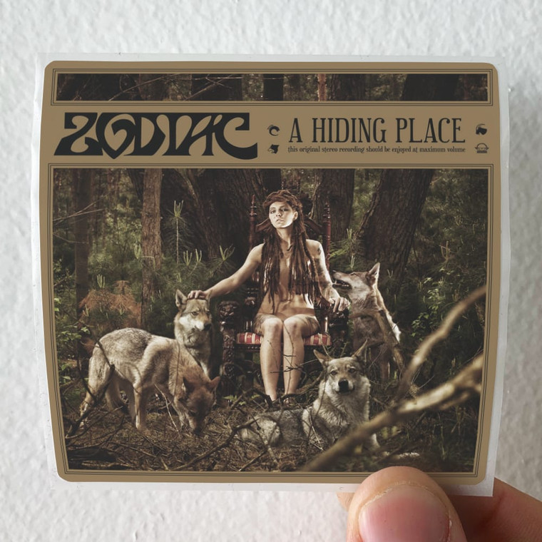Zodiac A Hiding Place Album Cover Sticker