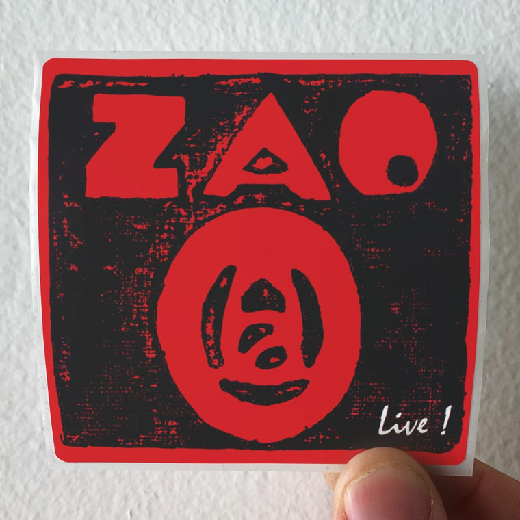 Zao Live Album Cover Sticker