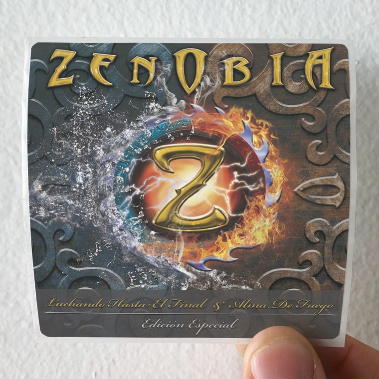 Zenobia Luchando Hasta El Final Alma De Fuego Edicin Especial Album Cover Sticker