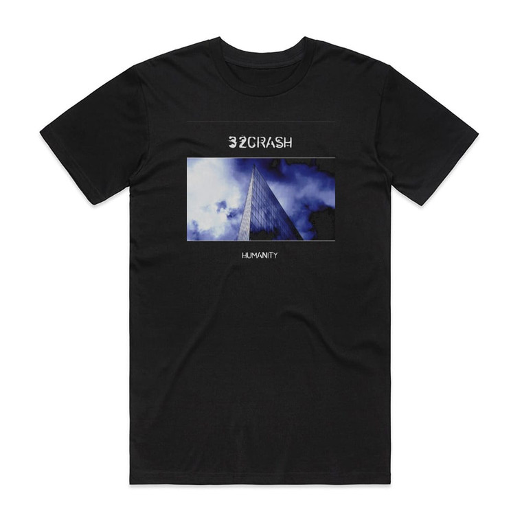 32CRASH Humanity Album Cover T-Shirt Black