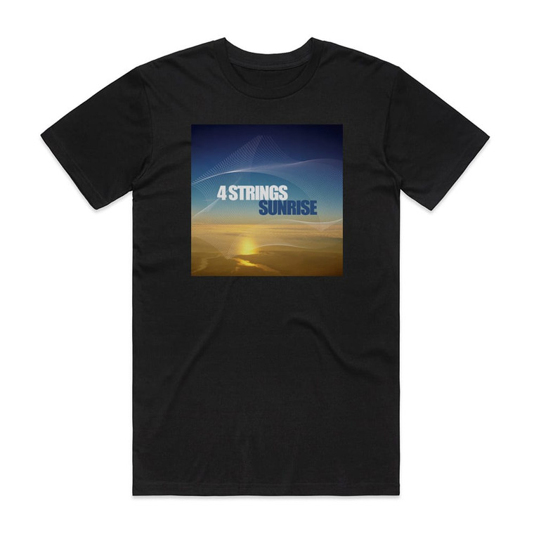 4 Strings Sunrise Album Cover T-Shirt Black