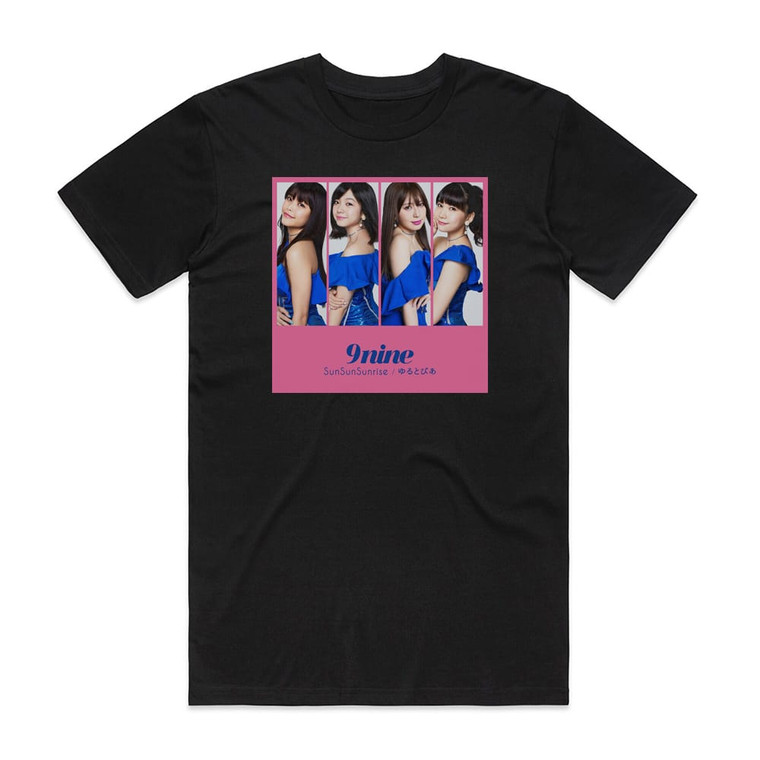 9nine Sunsunsunrise Album Cover T-Shirt Black
