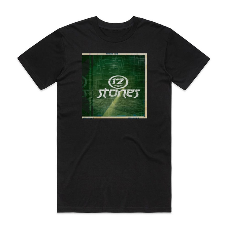 12 Stones 12 Stones Album Cover T-Shirt Black