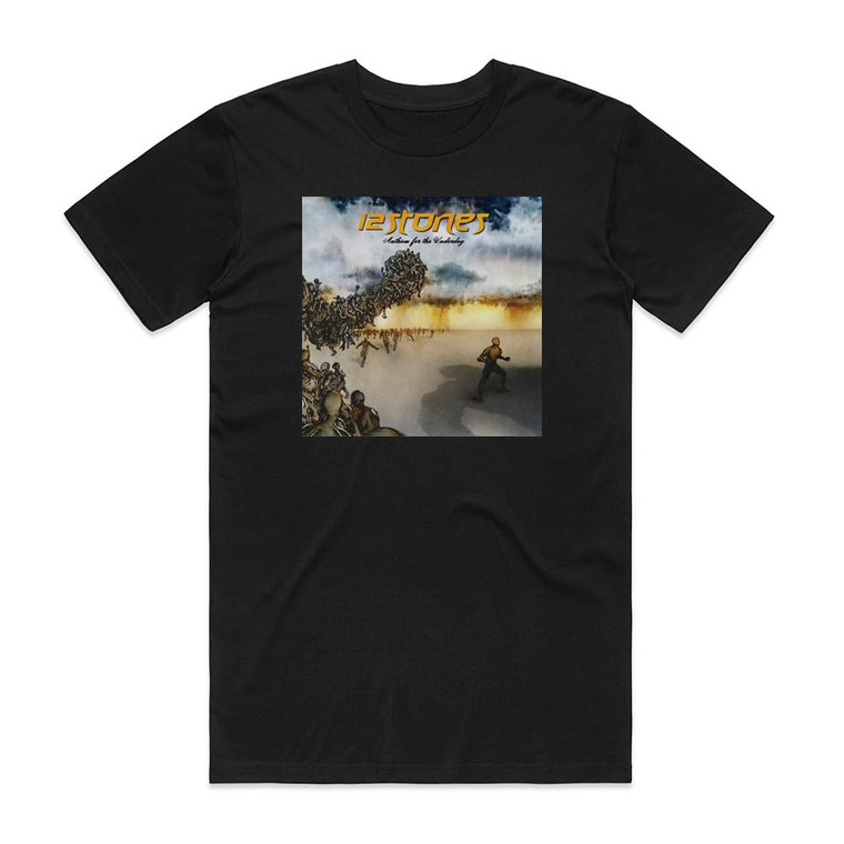 12 Stones Anthem For The Underdog Album Cover T-Shirt Black