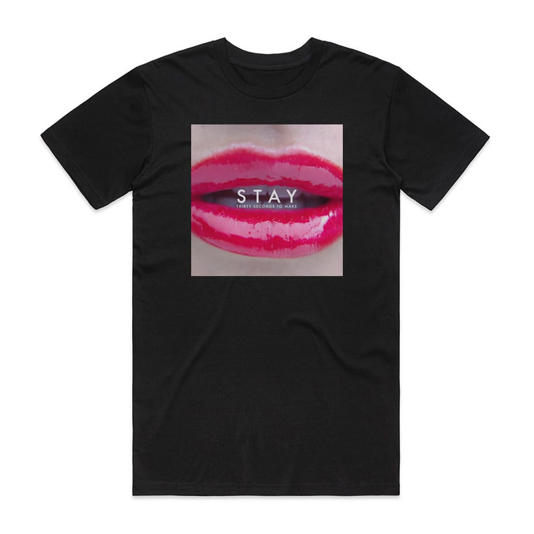 30 Seconds to Mars Stay Album Cover T-Shirt Black