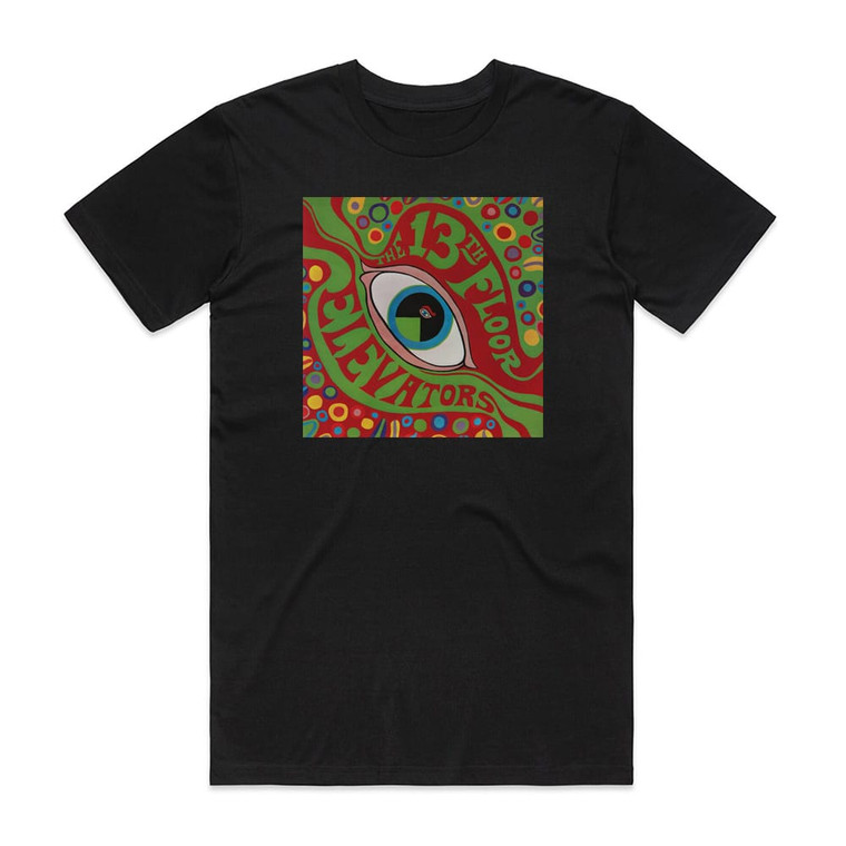 13th Floor Elevators The Psychedelic Sounds Of The 13Th Floor Elevators 4 Album Cover T-Shirt Black