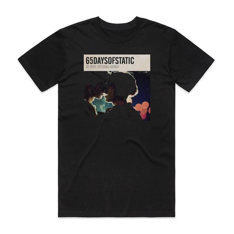 65daysofstatic We Were Exploding Anyway Album Cover T-Shirt Black