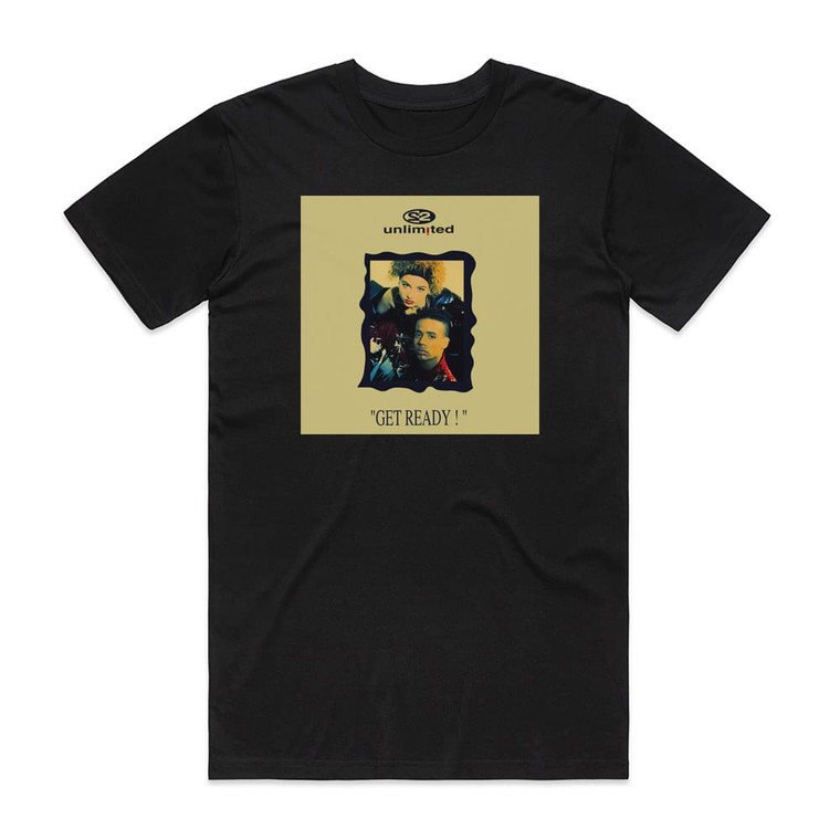2 Unlimited Get Ready Album Cover T-Shirt Black