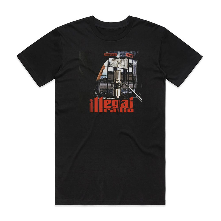 113 Illgal Radio Album Cover T-Shirt Black