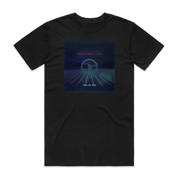 Abstract Void Into The Blue Album Cover T-Shirt Black