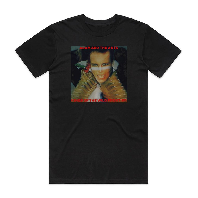 Adam and The Ants Kings Of The Wild Frontier 1 Album Cover T-Shirt Black