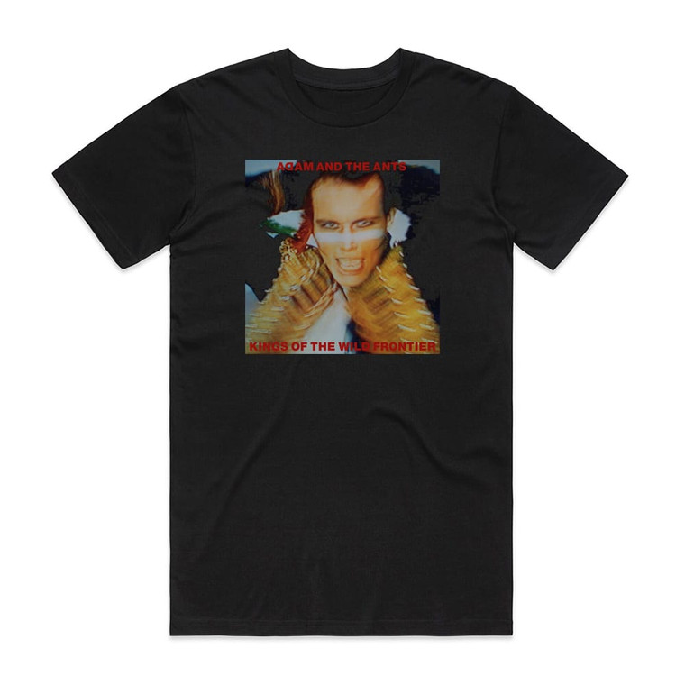 Adam and The Ants Kings Of The Wild Frontier Album Cover T-Shirt Black