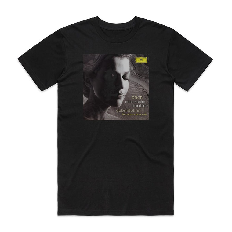 Anne-Sophie Mutter Bach Violin Concertos Gubaidulina In Tempus Praesens Album Cover T-Shirt Black