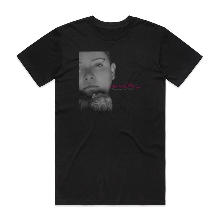 Amanda Perez The Hand Of Fate Album Cover T-Shirt Black