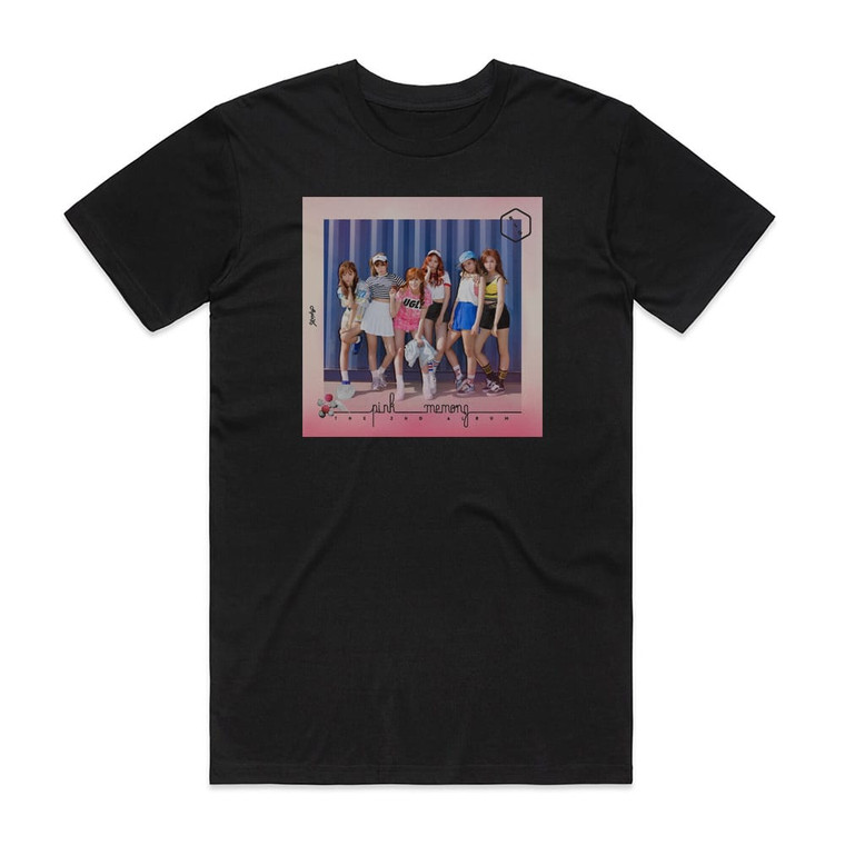APink Pink Memory Album Cover T-Shirt Black